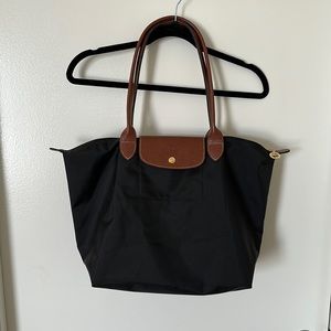 Longchamp Large Le Pilage Tote - Black
